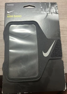 Bracelet de course unisexe Nike Lean, NRN65082 O/S noir convient à la plupart des smartphones - Photo 1 sur 2