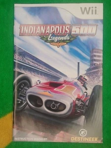 Indianapolis 500 Legends Nintendo Wii Manual Only - Picture 1 of 2