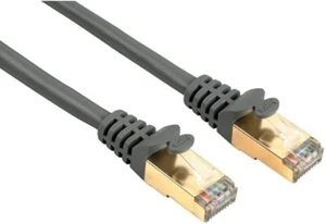 Cable network patch CAT5e RJ45 8p8c M/M STP Metal plugs Gold plated 5m. HAMA - Zdjęcie 1 z 5