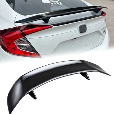 For 1993-1997 Honda Civic Del Sol Si 46" Gloss Black GT Rear Trunk Spoiler Wing Foto 1 de 4