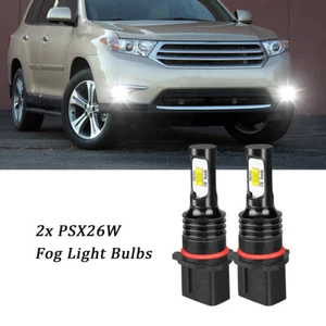 Faros antiniebla LED 6000K blancos para Toyota Highlander 2011-2013 2X 12278 PSX26W - Imagen 1 de 8