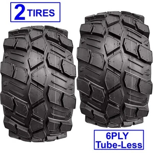 2) 18x8.50-10 18-850-10 18x850-10 Compact Garden Tractor TIRE TR-34 6ply T-Less - Picture 1 of 21