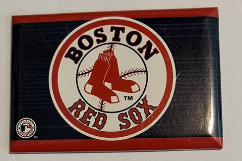 VINTAGE MLB BOSTON RED FRIDGE MAGNET! Cover