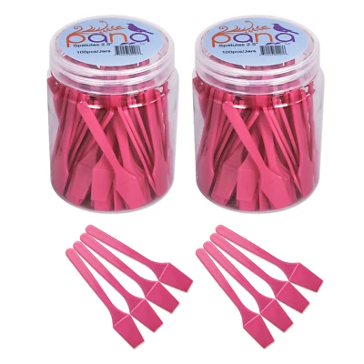 2 Peut PANA 2.5 " Rose Mini Plastique Maquillage Cosmétique Visage Masque - Photo 1/3