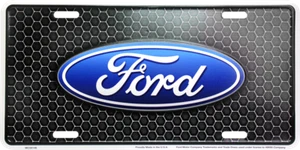 Ford Logo Black Aluminum Novelty License Plate Tag for Front of Car-Truck - Picture 1 of 1