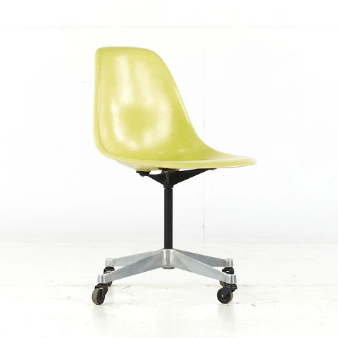 Charles and Ray Eames for Herman Miller Mid Century Fiberglass Wheeled Shell Cha Cover