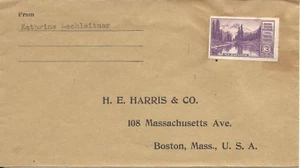 U.S. - RETURN MAIL COVER WITH SCOTT's #758 NEVER CANCELED - Picture 1 of 1