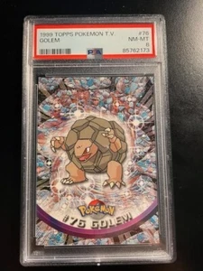 1999 Topps Pokemon T.V. Animation Edition #76 GOLEM PSA 8 NM-MINT! Looks GEM! - Picture 1 of 3