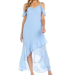 R&M Richards Hi-Lo Chiffon Dress Sweetheart Neckline Spaghetti Strap(Size 18)NWT - Picture 1 of 8