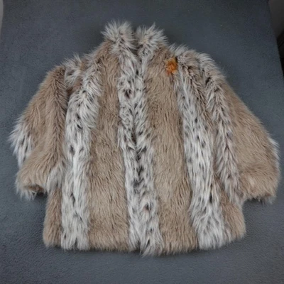 Abrigo vintage Gloria Vanderbilt para mujer 14 marrón imitación piel Monterey hecho en EE. UU. AÑOS 70 Foto 1 de 4