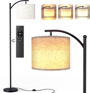 Lampada Da Terra per Soggiorno, 160Cm Piantana Lampada Da Arco Con Regolabile Pa - Foto 1 di 12