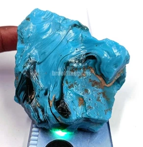 Huge 520.5 Ct Natural Blue Turquoise EGL Certified Raw Rough Gems Uncut 5AOR - Picture 1 of 10