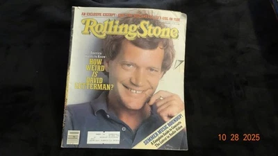 Rolling Stone VTG Issue - June 10, 1982 w/ David Letterman • Adrian Belew - Image 1 of 4