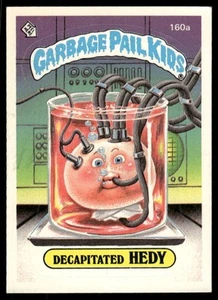 1986 Topps Garbage Pail Kids Serie 4 #160a Decapitated Hedy 1 Star Back * EX - Bild 1 von 2