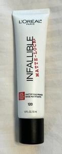 L'Oreal Paris Infallible Matte-Lock Mattifying Primer 120 1.0 fl oz 30 ml SEALED - Picture 1 of 3