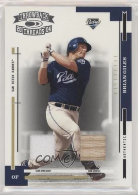 2004 Donruss Throwback Threads Material Combo /50 Brian Giles #162 - Image 1 of 2
