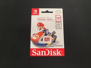 Brand New Sealed - SanDisk 128GB microSDXC card Nintendo Switch Mario - Zdjęcie 1 z 2