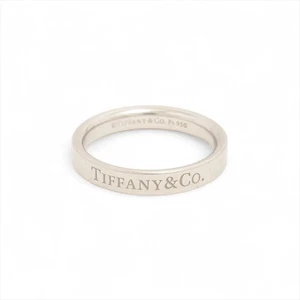 Anillo Tiffany banda plana Pt950 4,8 g - Imagen 1 de 3