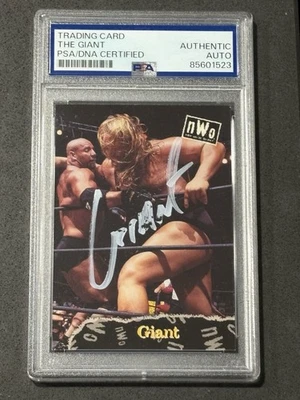 THE GIANT 1998 TOPPS WCW/NWO SIGNED AUTOGRAPHED ROOKIE CARD PSA/DNA CERTIFIED - Image 1 of 2