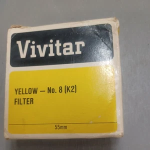 Vivitar Yellow No. 8 (K2) 55mm Lens Filter, Made in Japan, Yellow Filter - Picture 1 of 1