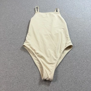 Costume da bagno Lonely Ghost donna medio avorio pezzo unico gamba alta spiaggia piscina nuoto basi - Foto 1 di 6