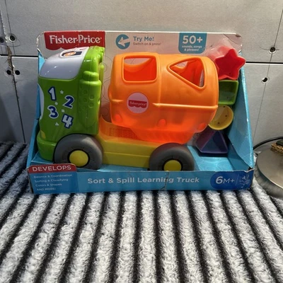 Nuevo camión de aprendizaje Fisher Price Sort and Spill con 2 bloques canciones sonidos Foto 1 de 4