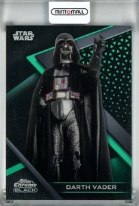 2022 Topps Chrome Black Star Wars Darth Vader Green Refractors #1【90/99】 - Picture 1 of 2