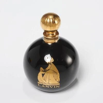 Vtg Jeanne Lanvin Art Deco Black Glass Perfume Bottle Factice Dummy Display - Image 1 of 4