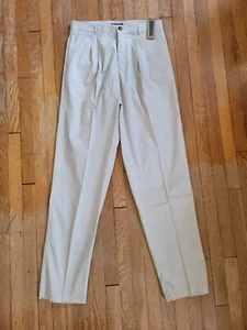 Nike Golf Tan Pleated Front Pants UNHEMMED 34 x 36 New - Picture 1 of 10