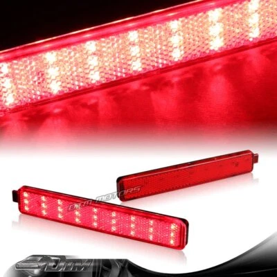 Para Pontiac Torrent/95-99 2006-2009 Lente roja Sunfire LED Parachoques Luz de freno Lámpara Foto 1 de 4