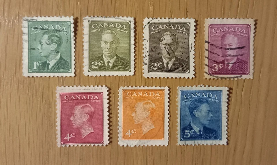 Complete Canada used stamp set: 1949-51 King George VI definitives - Image 1 of 1