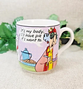 Hallmark Maxine 3D Coffee/Tea Mug. Its My Body I'll Have Pie If I Want... 16 Oz - Picture 1 of 12