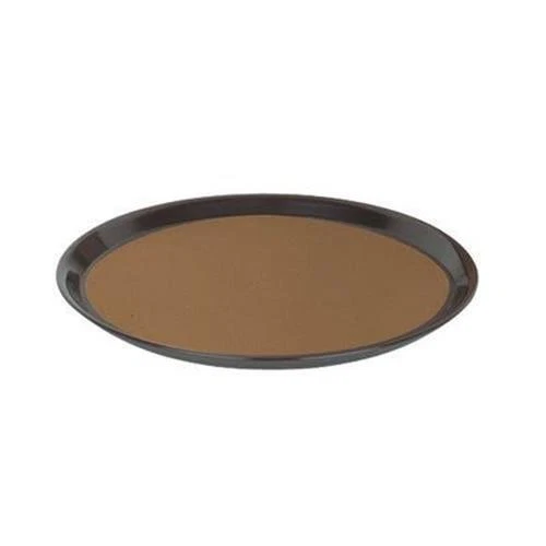 Round Non-Slip Resistant Cork Drink Food Cocktail Server Restaurant Serving Tray - Image 1 of 1