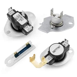 3977393 & 3392519 Dryer Thermal Fuse & 3977767 Dryer High Limit Thermostat & ... - Picture 1 of 6
