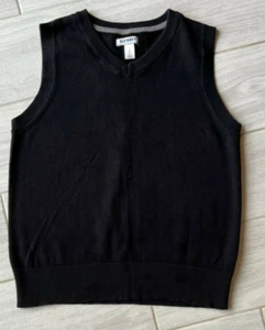 Old Navy Cotton Pullover black uniform vest kids size S small 6-7 years - Picture 1 of 4