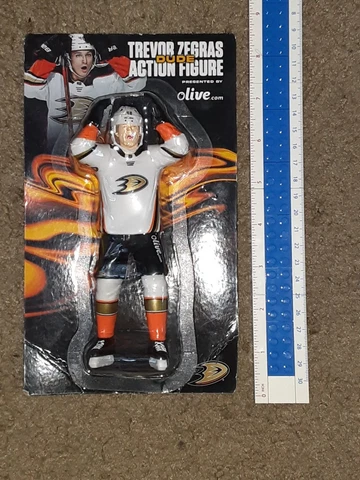 NHL Anaheim Ducks Trevor Zegras Dude Action Figure SGA 2/15/23 olive.com Cover