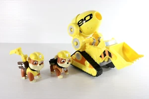 Paw Patrol The Movie Rubble Deluxe Loader Construction Vehicle with Figures - Picture 1 of 17