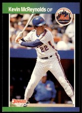 1989 Donruss Baseball Card Kevin McReynolds New York Mets #99