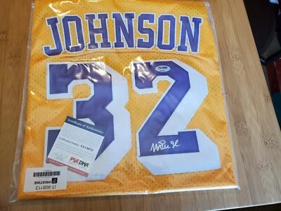 Magic Johnson Autographed #32 Jersey PSA/DNA Certified  - Image 1 of 4