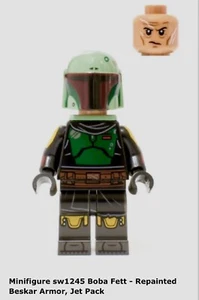 🤩 NEW Genuine LEGO® Star Wars Minifigure Boba Fett w/blaster sw1245 set 75344 - Picture 1 of 6