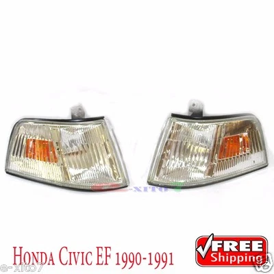 New  1-Pair Honda Civic SH4 EF2 Corner Lamp Light 1990-1991 4th-Gen ED EF Sedan  - Image 1 of 4