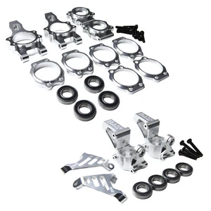 GTB Aluminum Front Rear Wheel Hub Carrier Kit for HPI km rv Baja 5B 5T SS 5SC - Picture 1 of 3