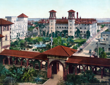 1898 The Alcazar Hotel, St. Augustine, FL Vintage Photograph 8.5" x 11" Reprint