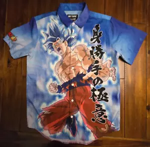 DRAGON BALL SUPER GOKU ULTRA INSTINCT SHIRT DRAGON BALL Z HOT TOPIC SIZE MEDIUM - Picture 1 of 10