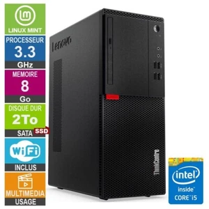 Lenovo M710T i5-6400 3.30GHz 8Go/2To SSD Wifi LINUX MINT - Photo 1/1