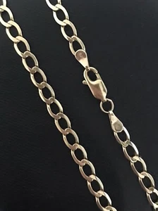 CATENA CORDOLO ORO 9 CT 375 UOMO DONNA MAGLIA SOLIDA COLLANA 19" OTTIME CONDIZIONI - Foto 1 di 7