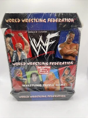 1999 Cardinal WWF 2ND EDITION TRIVIA GAME 100% COMPLETE BRAND NEW Factory Sealed - Image 1 of 4