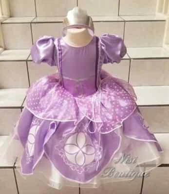Princess Sofia Dress or Costume, Sofia Dress For Birthday or Special Occasion - Image 1 of 4