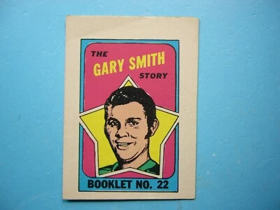 1971/72 O-PEE-CHEE NHL HOCKEY CARD INSERT BOOKLET #22 GARY SMITH SHARP 71/72 OPC - Image 1 of 2