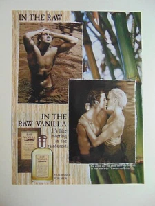 1997 IN THE RAW VANILLA Fragrance For Men print ad - Picture 1 of 1